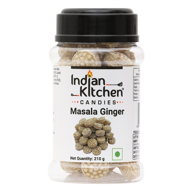 Indian Kitchen Masala Ginger Candy 210g Ginger Candy